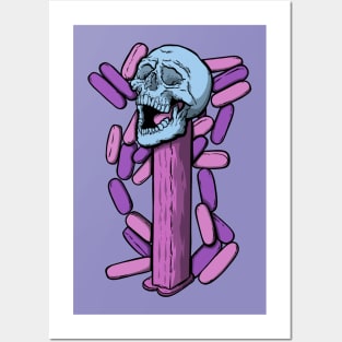 Skull pez Posters and Art